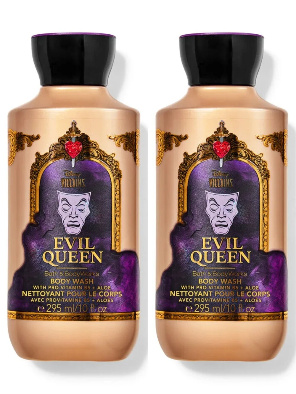 Bath & Body Works Disney Villains Snow White Evil Queen Body Wash Set of 2 NEW